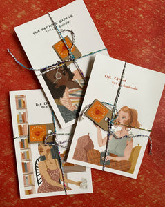 Book Lover Ladies Postcard Sets