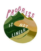 Progress is Not Linear Illustration Print