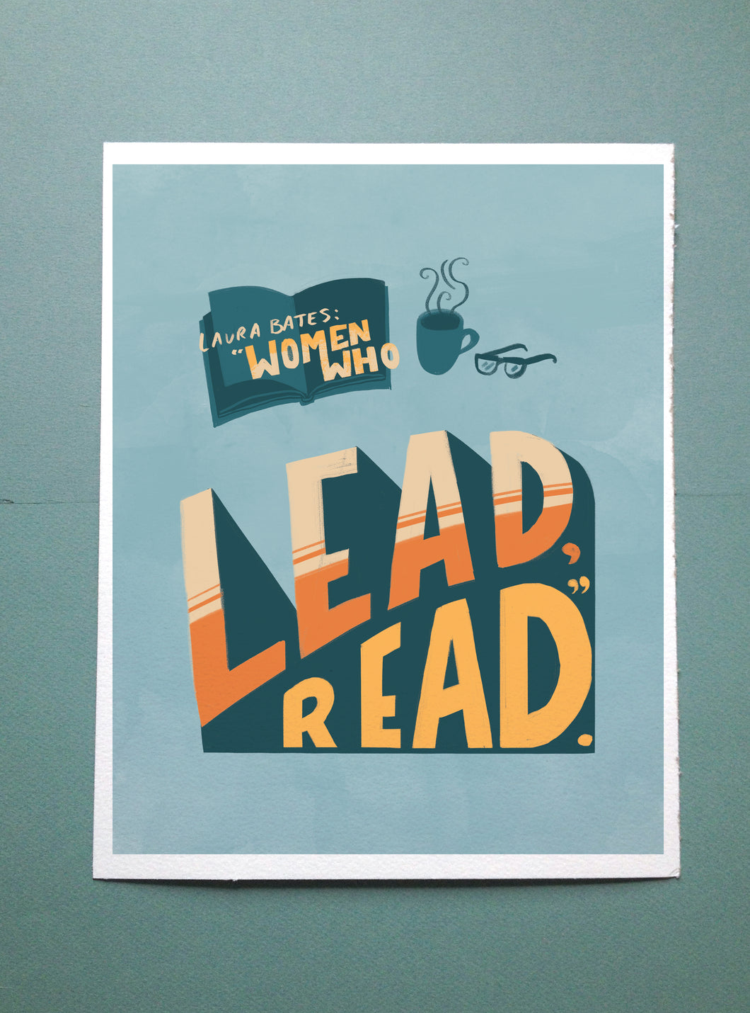 Women Who Read // Illustrated Lettering Print