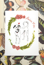pet animal dog portrait gift painting custom artwork illustration